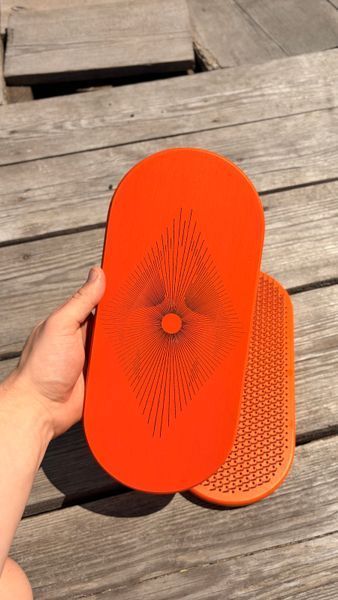 Oval Sadhu Board RAL2004 &laquo;Solar Ray&raquo; |No.152|, with static Zinc nails &mdash; 15 mm