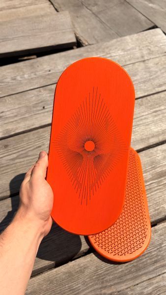 Oval Sadhu Board RAL2004 &laquo;Solar Ray&raquo; |No.152|, with static Zinc nails &mdash; 15 mm
