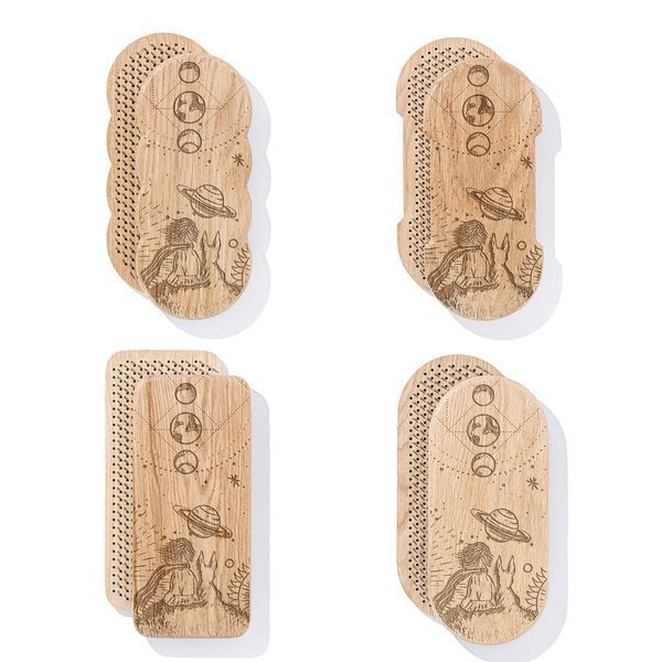 Sadhu board Oak rectangular Design |№206| the nails are galvanized, the distance between the nails is 8 mm