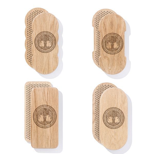 Sadhu board Oak rectangular Design |№264| the nails are galvanized, the distance between the nails is 8 mm