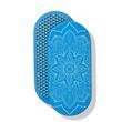 Oval Sadhu board with bamboo nails Design #7, distance between nails 15 mm 330x150 mm blue
