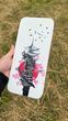 Sadhu board white 8mm galvanized nails with Samurai design by the artist