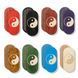 Oval Sadhu Board with bamboo nails Design #136 nail spacing 15 mm 330x150 mm bright red