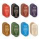 Oval Sadhu board with bamboo nails Design #65, distance between nails 15 mm 330x150 mm blue