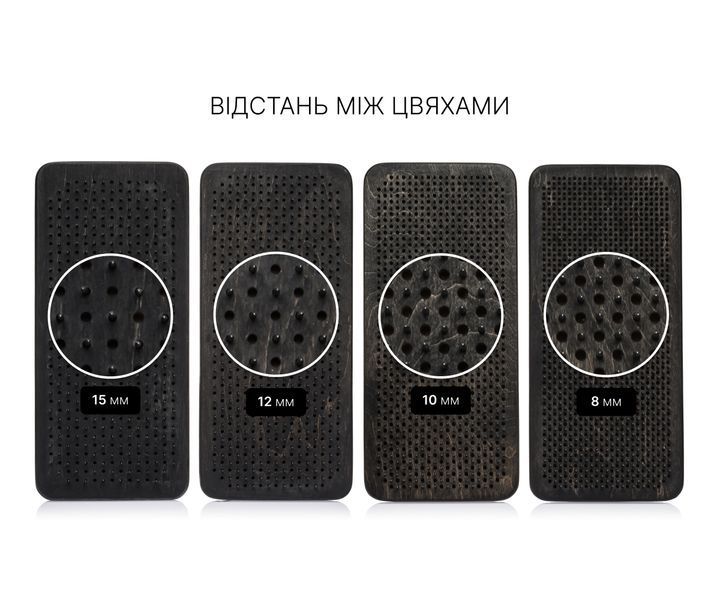 Deska Sadhu Design Vegvizyr nr 97, gwoździe ocynkowane, odległość między gwoździami 10 mm, kolor czarny