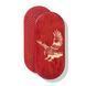 Sadhu board Design #165 in oval shape oval shape Bullet Nails nail spacing 8 mm Bright red