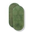 Oval Sadhu board with bamboo nails Design #3 nail spacing 15 mm 330x150 mm green