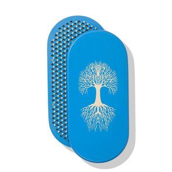 Deska owalna Sadhu z gwoździami bambusowymi Wz&oacute;r nr 32, rozstaw gwoździ 15 mm 330x150 mm niebieska