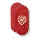 Sadhu board Design #55 in an oval shape in an oval shape nails galvanized nail spacing 8 mm Bright red