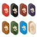 Oval Sadhu board with bamboo nails Design #68, distance between nails 15 mm 330x150 mm red