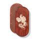 Oval Sadhu board with bamboo nails Design #68, distance between nails 15 mm 330x150 mm red