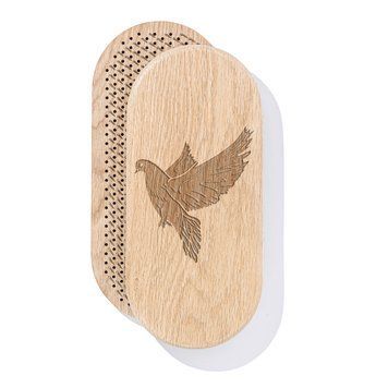 Sadhu Board Oak Oval Design |№295| the nails are galvanized, the distance between the nails is 8 mm
