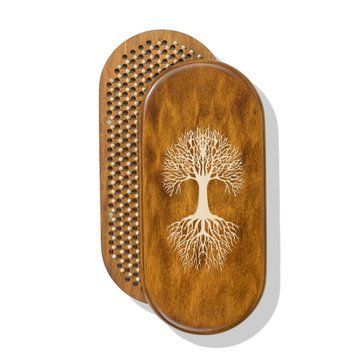 Owalna deska Sadhu z bambusowymi gwoździami Wz&oacute;r nr 32 Odległość między gwoździami 15 mm 330x150 mm brązowy