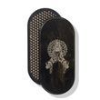 Oval Sadhu board with bamboo nails Design #71, distance between nails 15 mm 330x150 mm black