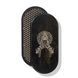 Oval Sadhu board with bamboo nails Design #71, distance between nails 15 mm 330x150 mm black