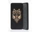 Sadhu board Design Wolf and Flower Life #57 nails galvanized, distance between nails 12 mm black