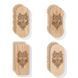 Sadhu Board Oak Oval Design |№57| the nails are galvanized, the distance between the nails is 8 mm