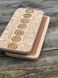 Rectangular exclusive white sadhu board with inserted chakra crystals Design |№kristal5| the nails are galvanized, the distance between the nails is 8 mm