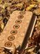 Rectangular exclusive white sadhu board with inserted chakra crystals Design |№kristal5| the nails are galvanized, the distance between the nails is 8 mm