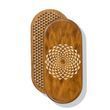 Oval Sadhu board with bamboo nails Design No. 21 distance between nails 15 mm 330x150 mm brown