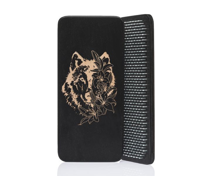 Sadhu board Design Wolf #49 nails galvanized, distance between nails 12 mm black